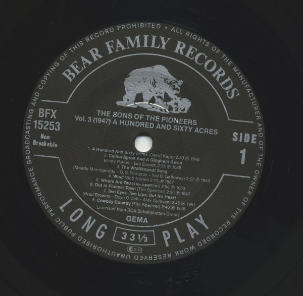 A Hundred And Sixty Acres - 1947 Edition 3 (LP)