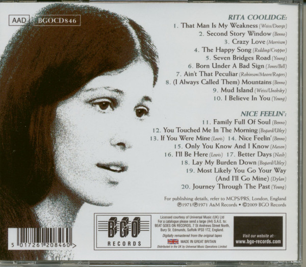 Rita Coolidge - Nice Feelin' (CD)