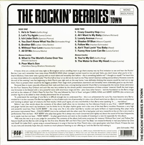 The Rockin' Berries In Town (LP, 180g Vinyl, Ltd.)