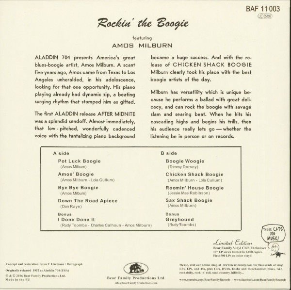 Rockin' The Boogie (LP, 10inch, Ltd.)