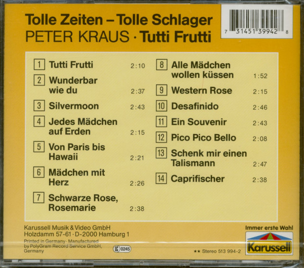 Tolle Zeiten - Tolle Schlager (CD)