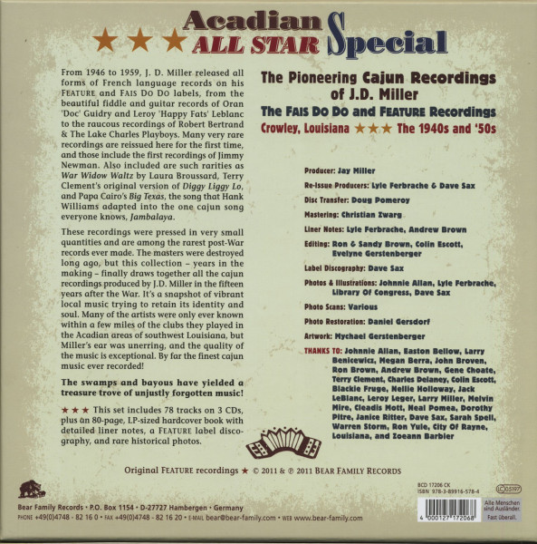 Acadian All Star Special (3-CD Deluxe Box Set)