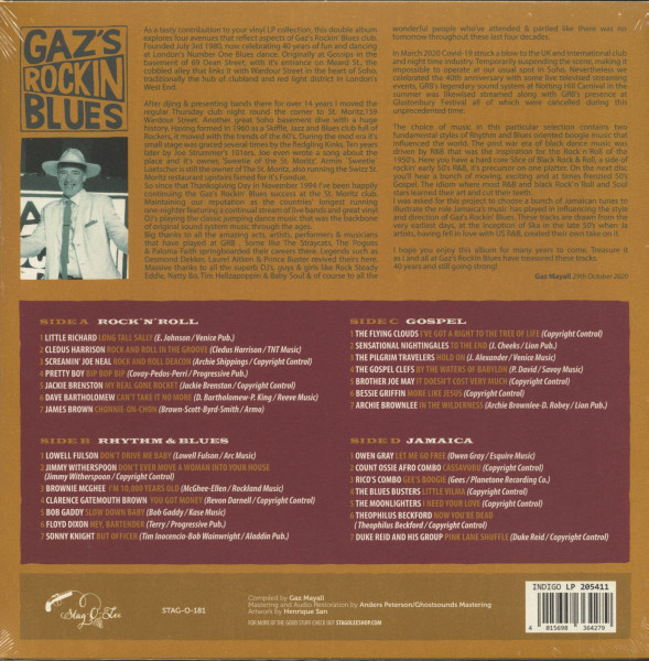 Gaz's Rockin Blues (40th Anniversary Special) (2-LP)