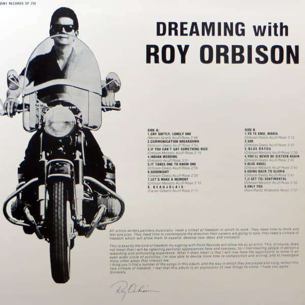 Dreaming With Roy Orbison (LP)