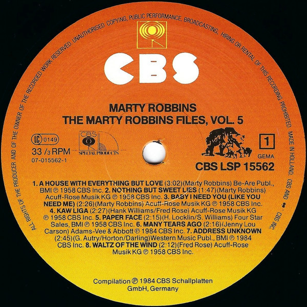 The Marty Robbins Files Vol.5 (LP)