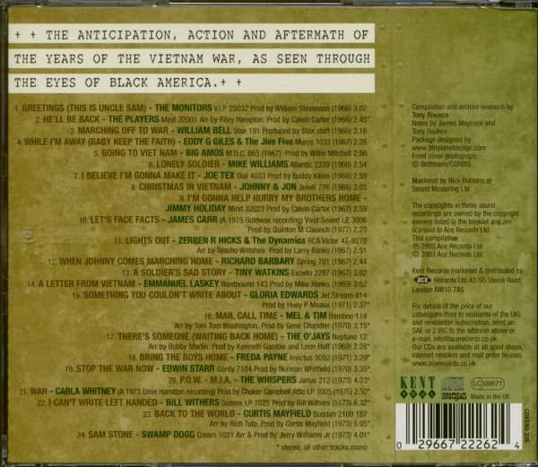 A Soldier's Sad Story - Vietnam Through The Eyes Of Black America 1966-1973 (CD)