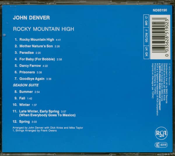 Rocky Mountain High (CD)