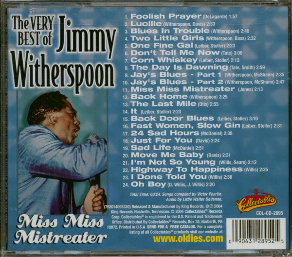 The Very Best Of Jimmy Witherspoon - Miss Miss Mistreater (CD)