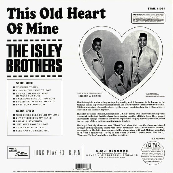 This Old Heart Of Mine (LP, 180g Vinyl, Stereo)