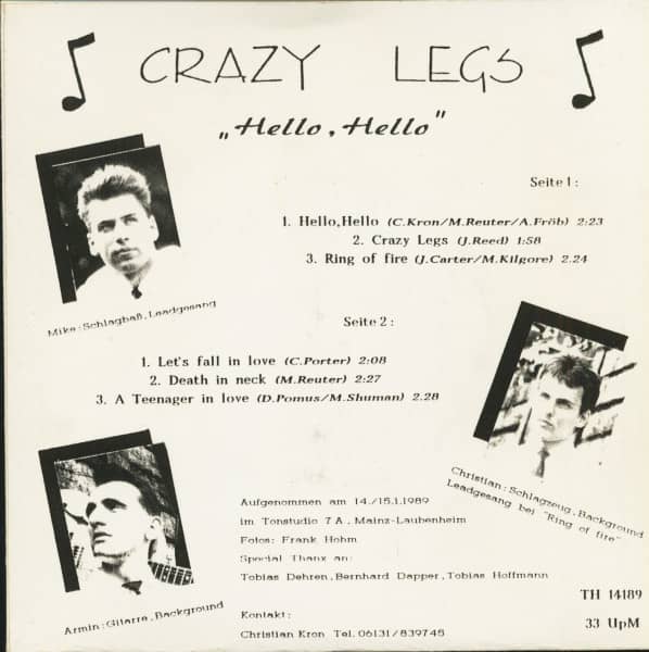 Hello, Hello (7inch, EP, 33rpm, PS, SC)