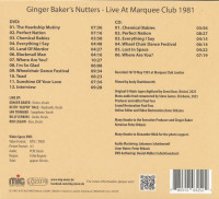 Preview: Ginger Baker's Nutters Live At The Marquee Club 1981 (CD + DVD) Preview: Ginger Baker's Nutters Live At The Marquee Club 1981 (CD + DVD)