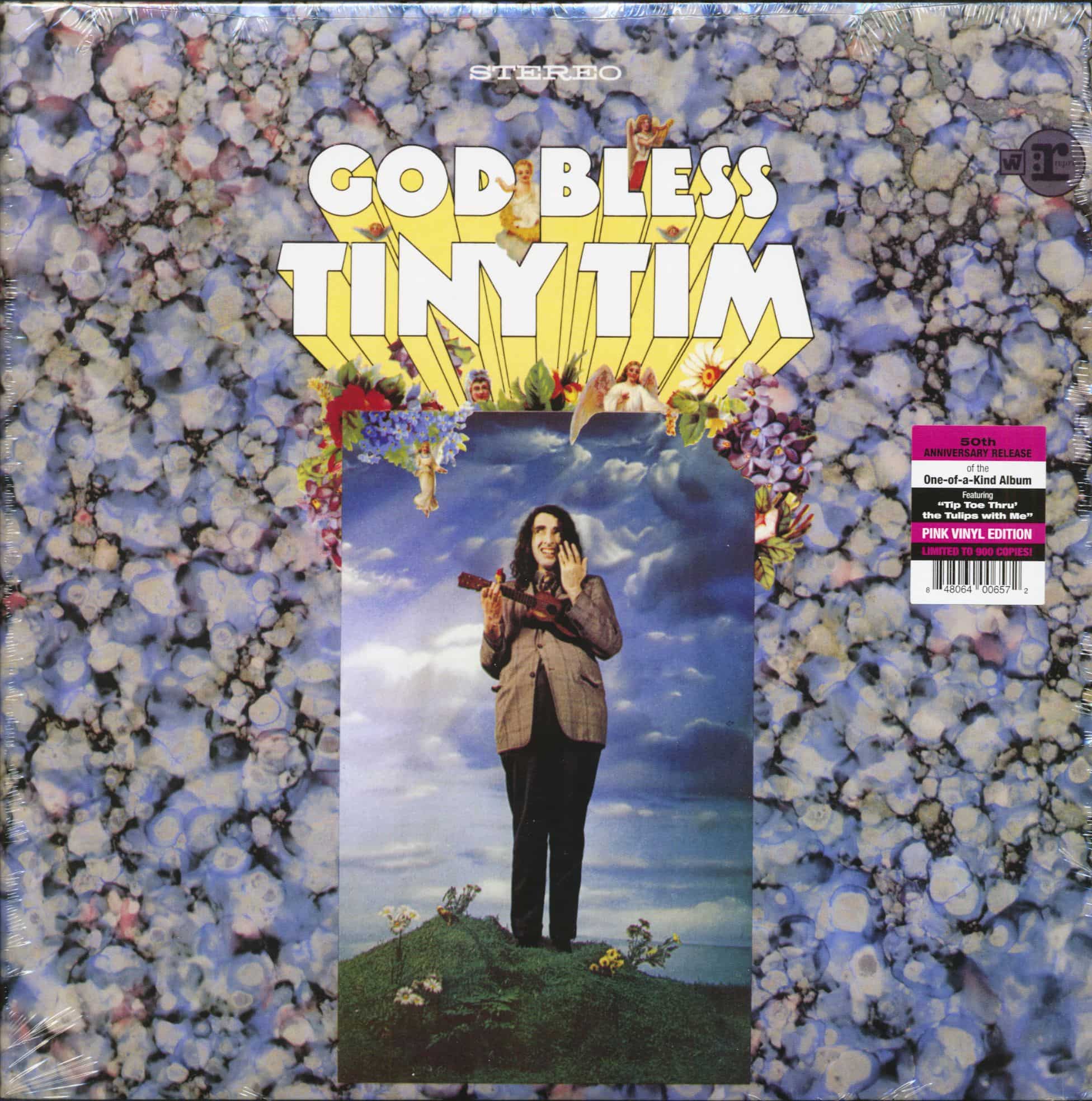 Tiny Tim LP God Bless Tiny Tim (LP, Pink Vinyl, Ltd.) Bear Family