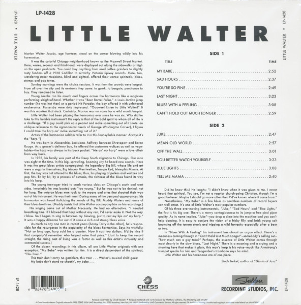 The Best Of Little Walter (LP, 180g Vinyl)