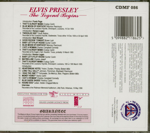 The Legend Begins (CD)