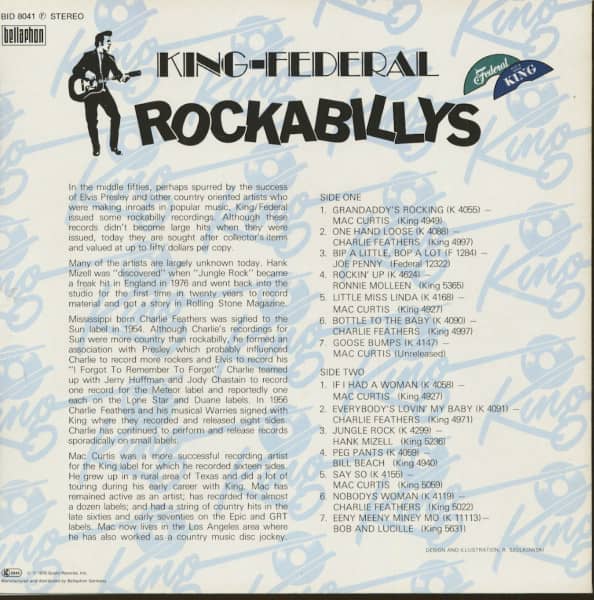 King-Federal Rockabillys (German Pressing) (LP)