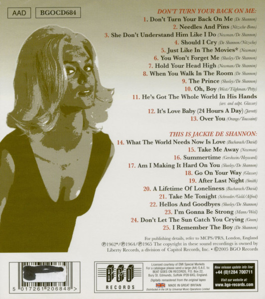 Don't Turn You Back On Me & This Is (CD)