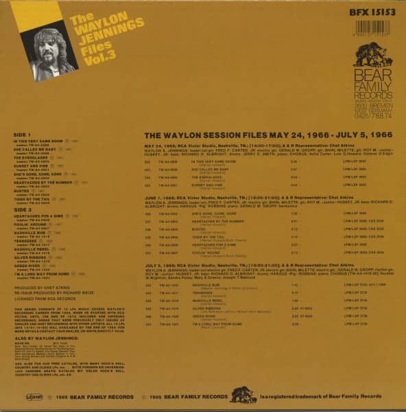 The Waylon Jennings Files, Vol.3 (LP)