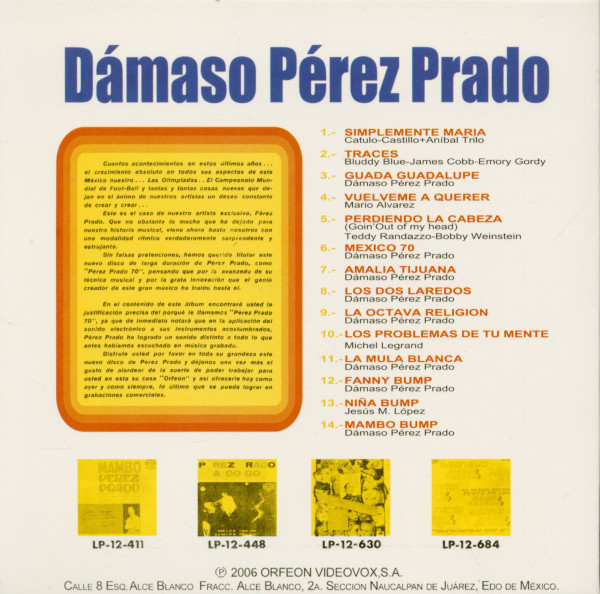 Damaso Perez Prado 70 - Stereo (CD)