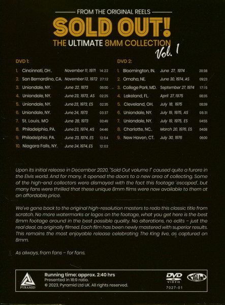 Sold Out! The Rex Martin 8mm Collection Vol.1 (2-DVD, 2nd Ed.)