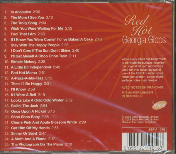 Red Hot 1944-1952 (CD)