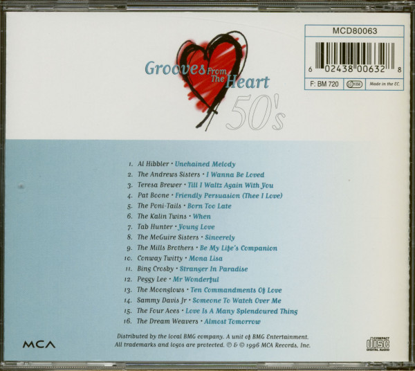 Grooves From The Heart 50's (CD)