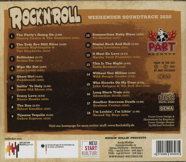 Rock'n'Roll Weekender Soundtrack 2020 (CD)