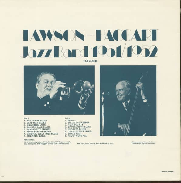 Lawson-Haggart Jazz Band 1951 - 1952 (LP)