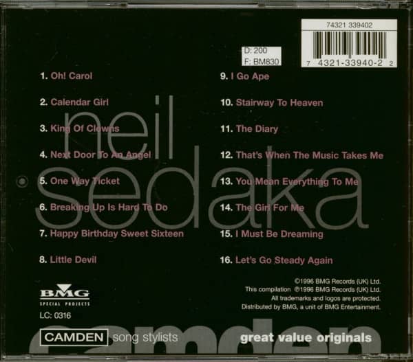 The Very Best Of Neil Sedaka (CD)
