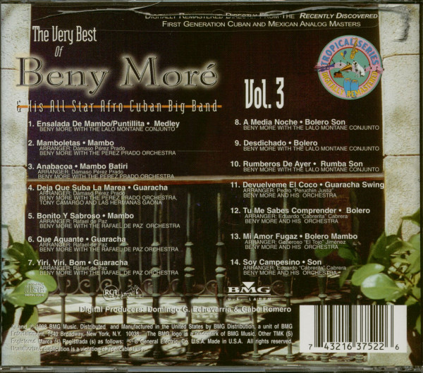 The Very Best Of Beny More & His All Star Afro Cuban Big Band (CD)