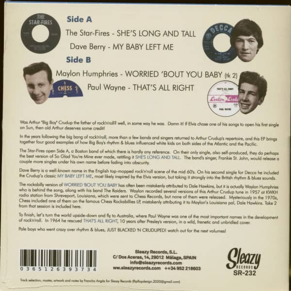 Blacked! 'N' Cruduped! Vol. 1 (7inch, 45rpm)