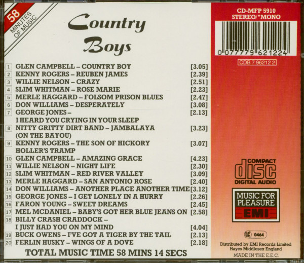 Country Boys (CD)