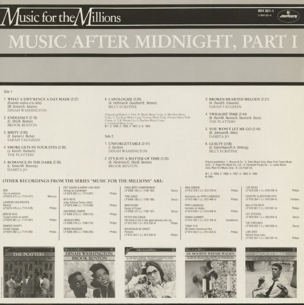 Music After Midnight, Part 1 - Music For Millions (LP)