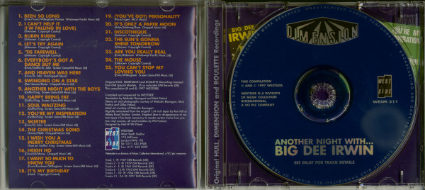 Another Night With Big Dee Irwin (CD)