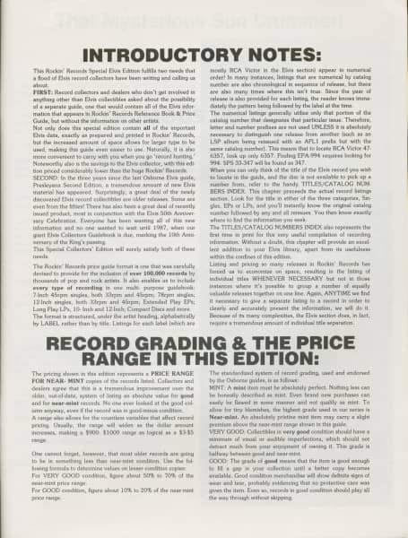 Jerry Osborne's Rockin' Records Special Elvis Edition