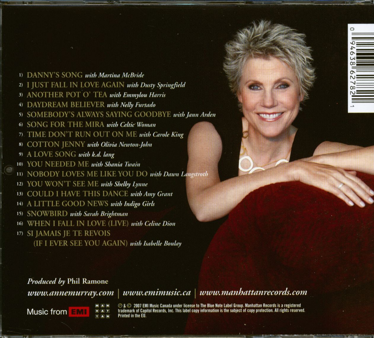 MURRAY, Anne CD Duets Friends & Legends (CD) Bear Family Records