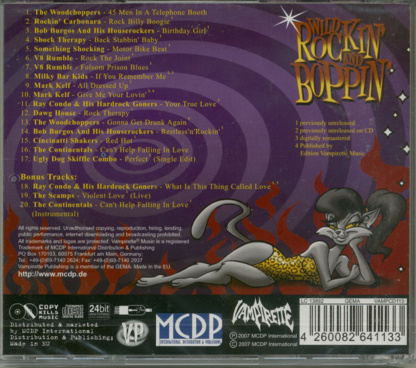 Wild Rockin' And Boppin' - Hot Tunes For Cats (CD)