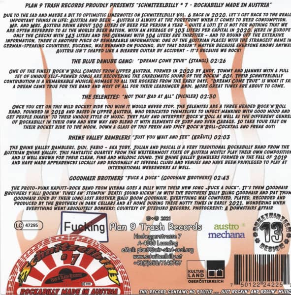 Schnitzelbilly No.7 - Rockabilly Made In Austria (7inch, EP, 33rpm, Ltd.)