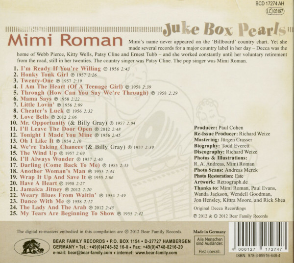 I'm Ready If You Are Willing - Juke Box Pearls (CD)