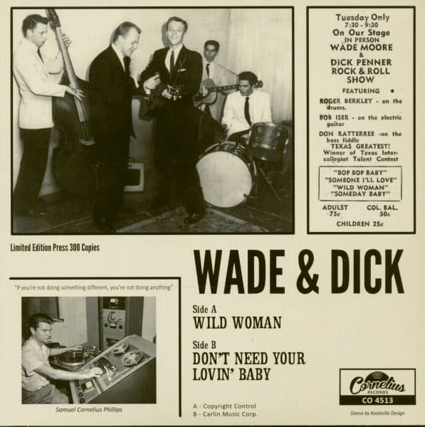 Wild Woman - Don't Need Your Lovin' Baby (7inch, 45rpm)