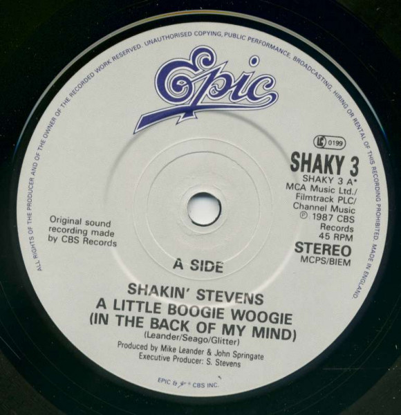 A Little Boogie Woogie - If You're Gonna Cry (PS, SC, 45rpm)