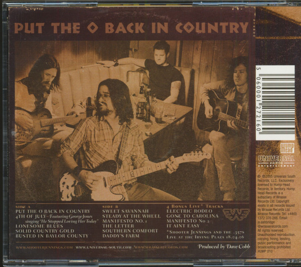 Put The O Back In Country (CD)