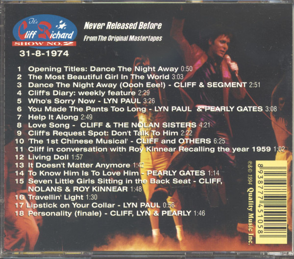 It's Cliff Richard - Show No.2 (CD)