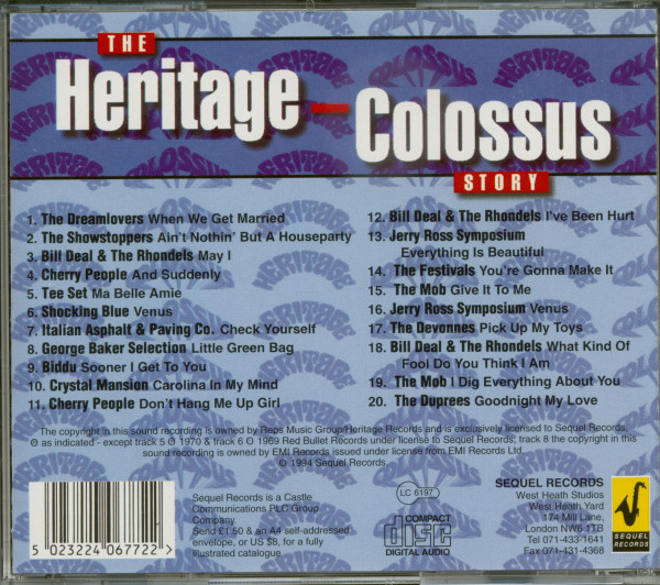 The Heritage-Colossus Story (CD)
