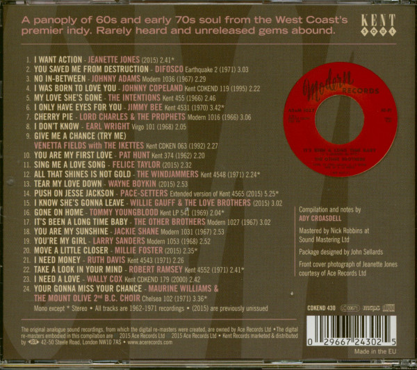 Los Angeles Soul Vol.1 - Kent-Modern's Black Music Legacy (CD)