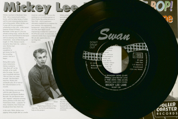 Rock The Bop! with Mickey Lee (7inch, EP, 45rpm, PS, BC)