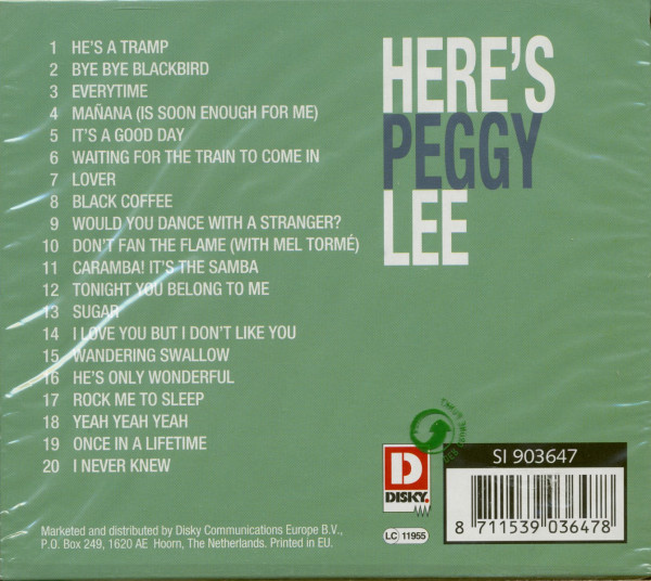 Here's Peggy Lee (CD)