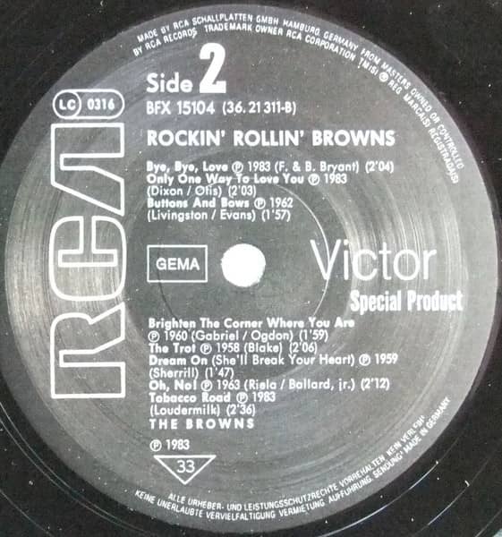 Rockin' Rollin' Browns (LP)