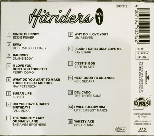 Hitriders Vol.1 (CD)