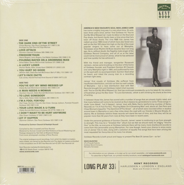 The Best Of James Carr (LP)