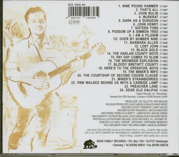 Folksongs Of The Hills: Back Home - Songs Of The Coalminers (CD)
